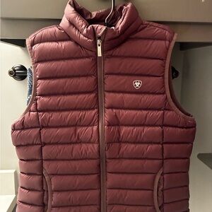 Ariat Maroon Quilted Vest